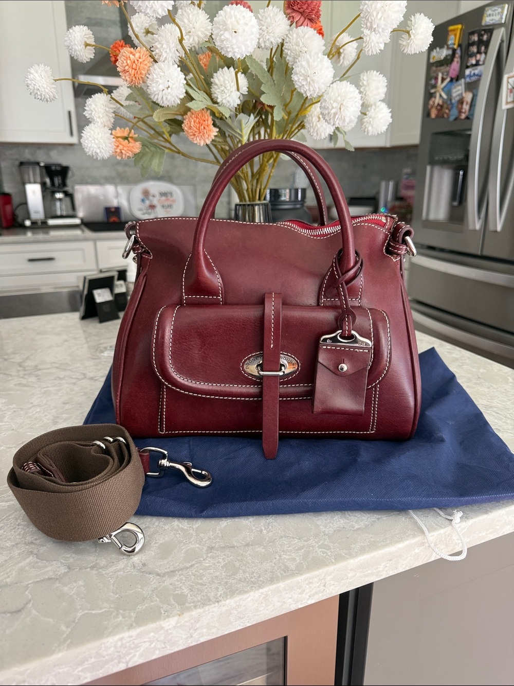 Dooney & Bourke Florentine Toscana Small Front Pocket Satchel